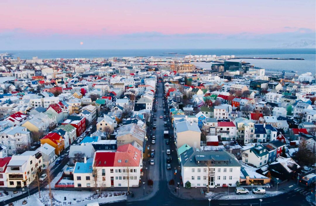 Reykjavík la vista dalla torre_pronti partenza via